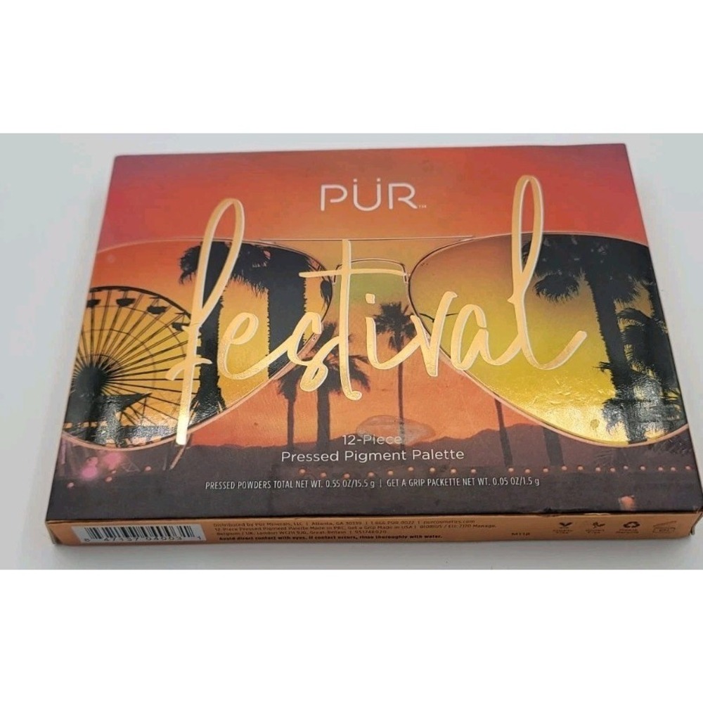 New PUR Cosmetics Coachella Stagecoach Festival‎ Pressed Eyeshadow Palette